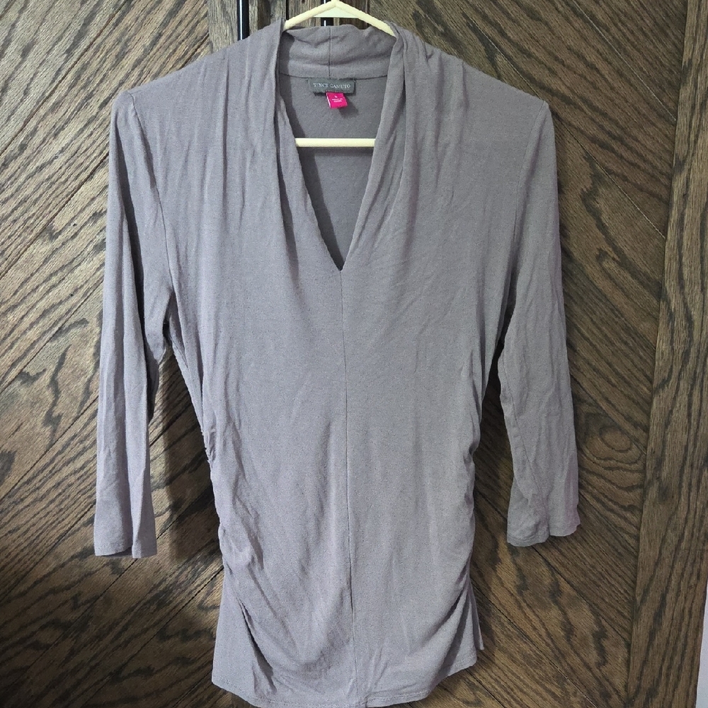 Vince Camuto Soft Gray Women's Blouse